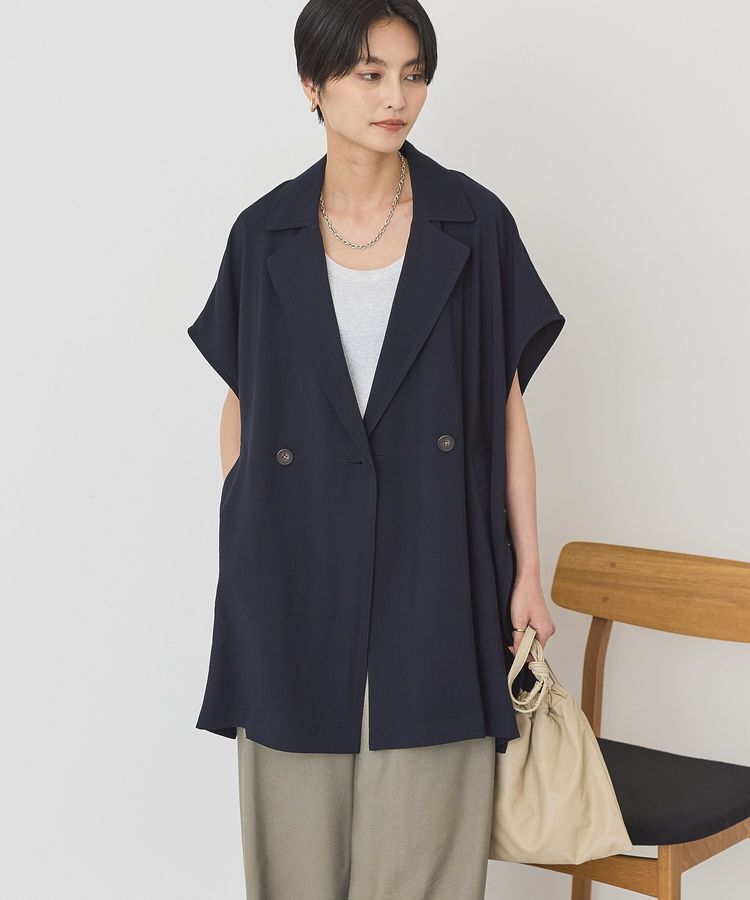 AMERICAN HOLIC「【花粉防止加工】サイドスリットベスト」|その他|Dark Navy