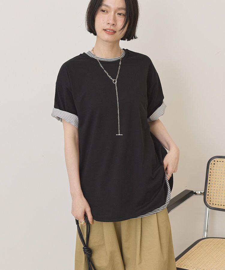 AMERICAN HOLIC「裾ラウンドTシャツ」|Tシャツ・カットソー|