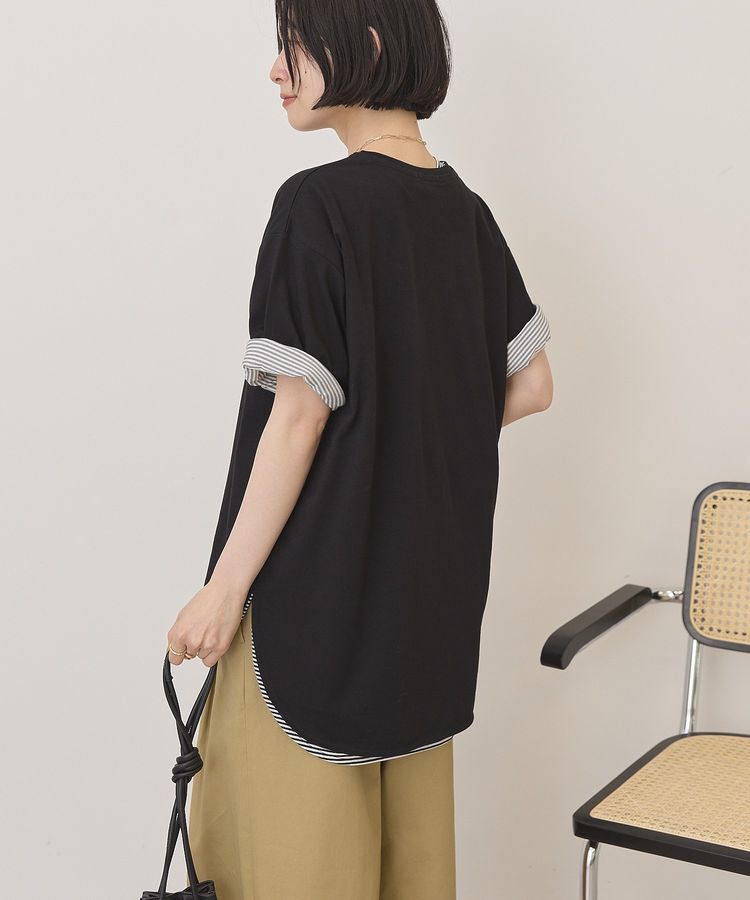 AMERICAN HOLIC「裾ラウンドTシャツ」|Tシャツ・カットソー|