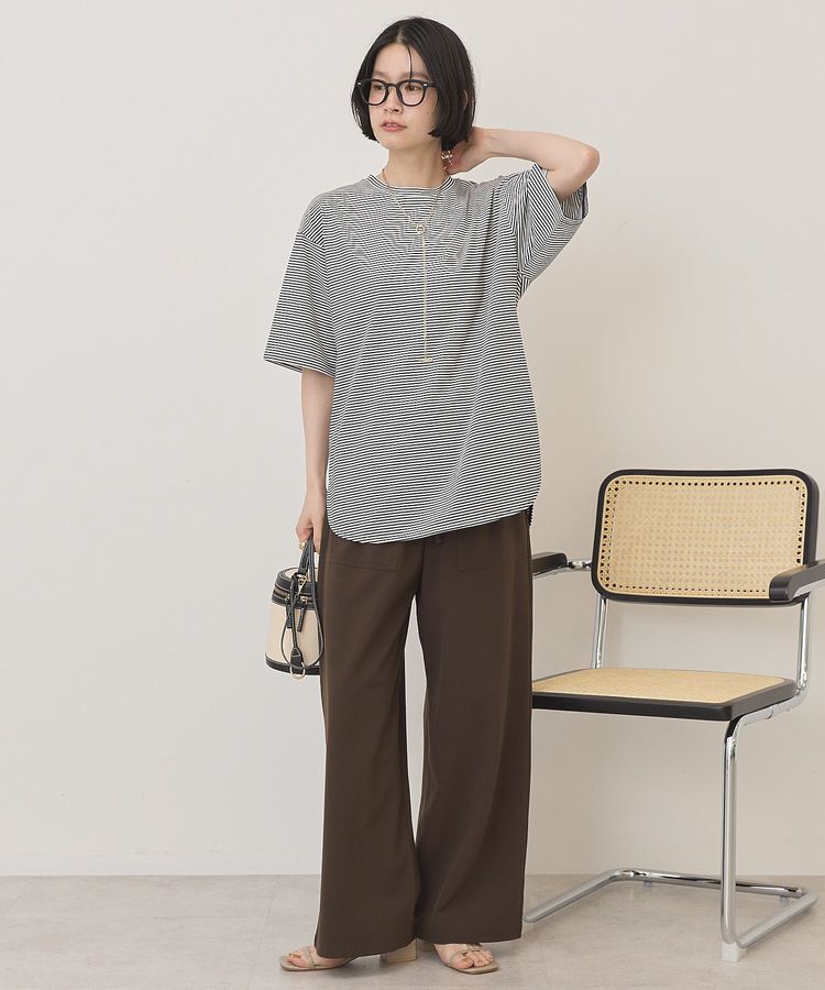 AMERICAN HOLIC「裾ラウンドTシャツ」|Tシャツ・カットソー|