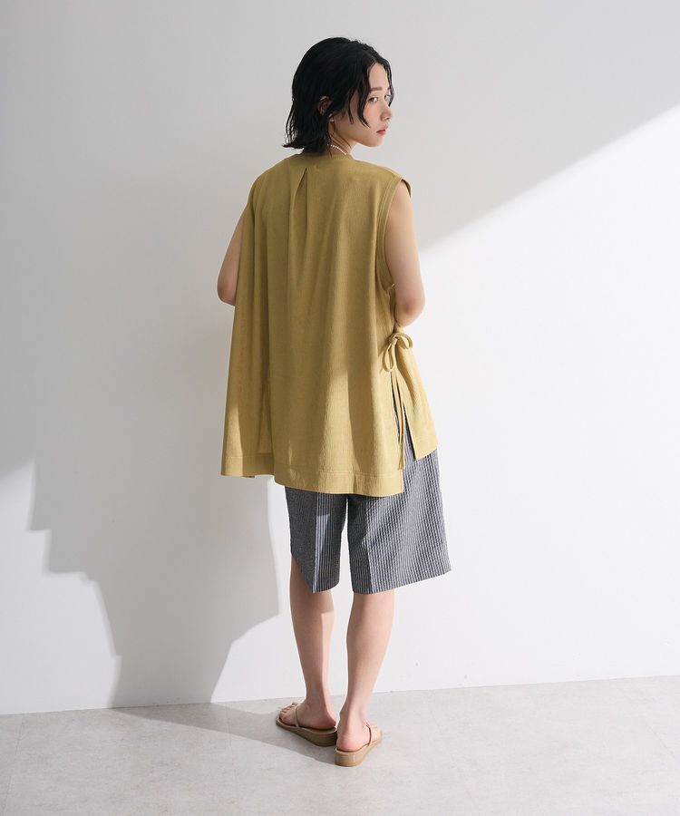 Green Parks「サイドリボンノースリーブチュニック」|チュニック|