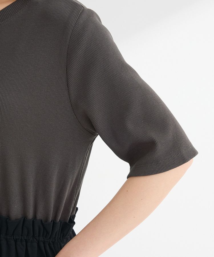 Green Parks「・SUGAR SPOON半袖リブドッキングワンピ」|ワンピース|