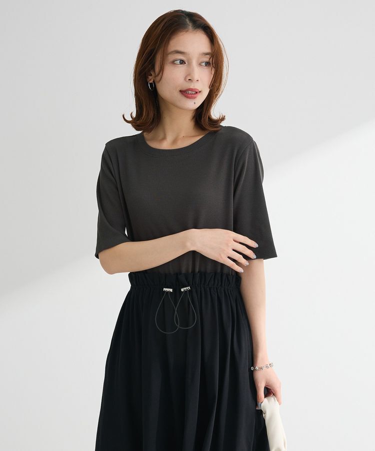 Green Parks「・SUGAR SPOON半袖リブドッキングワンピ」|ワンピース|