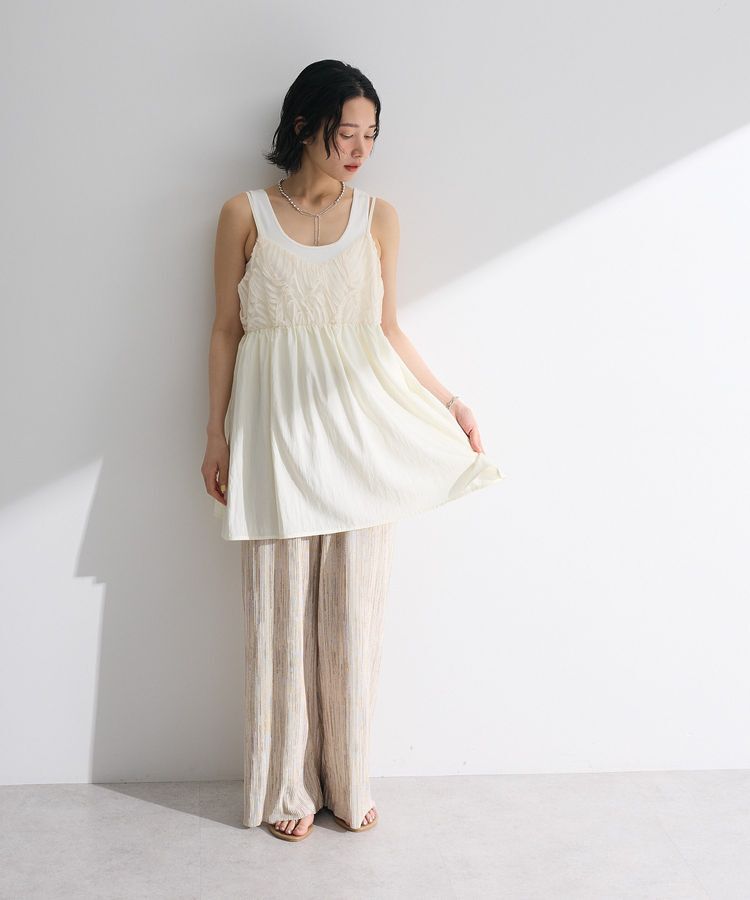 Green Parks「テープ刺繍ビスチェ」|キャミソール|