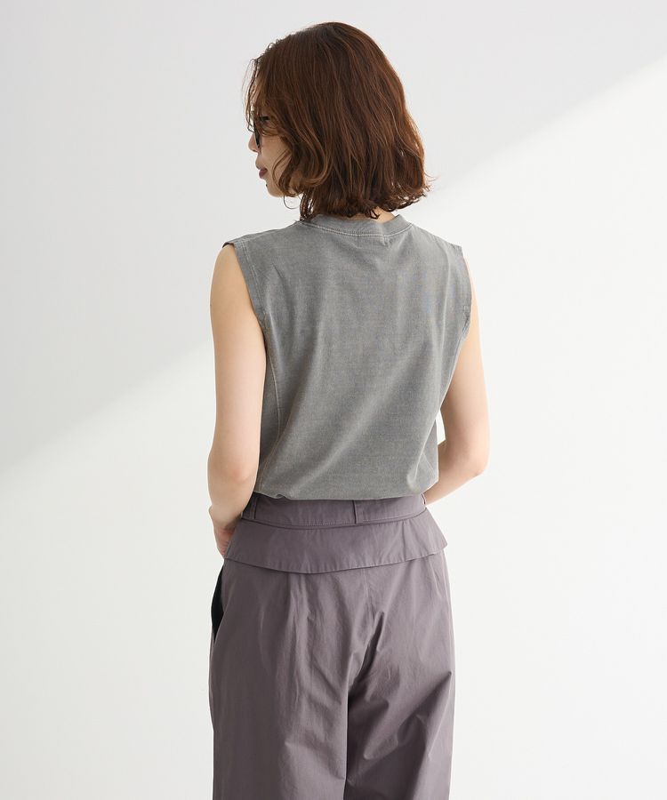 Green Parks「・DOUBLE FLAGS ピグメント切替ノースリTEE」|Tシャツ・カットソー|