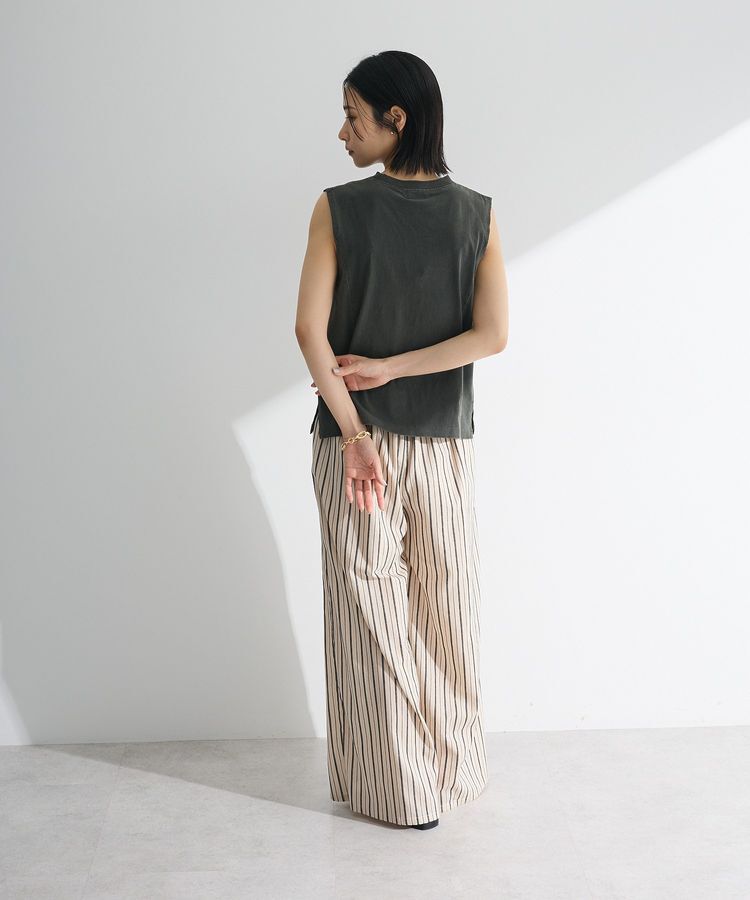 Green Parks「・DOUBLE FLAGS ピグメント切替ノースリTEE」|Tシャツ・カットソー|