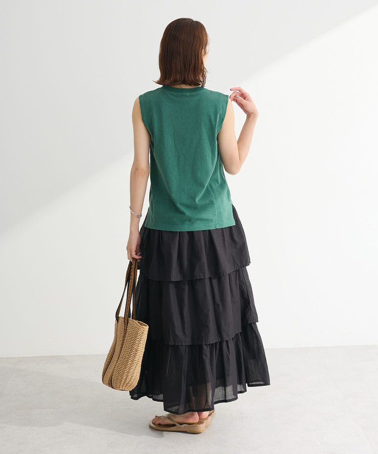 Green Parks「・DOUBLE FLAGS ピグメント切替ノースリTEE」|Tシャツ・カットソー|