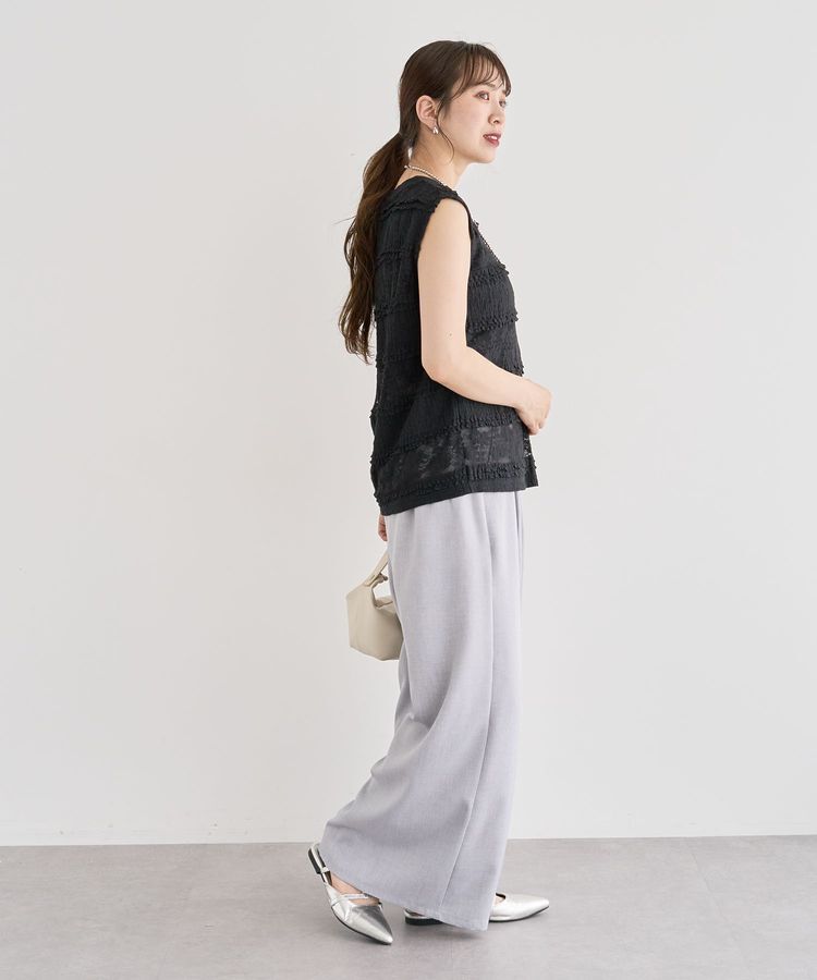 Green Parks「・SUGAR SPOON フリルレースノースリーブ」|Tシャツ・カットソー|