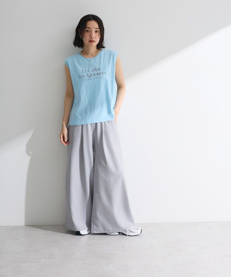 Green Parks「ノースリーブフェミニンロゴプルオーバー」|Tシャツ・カットソー|