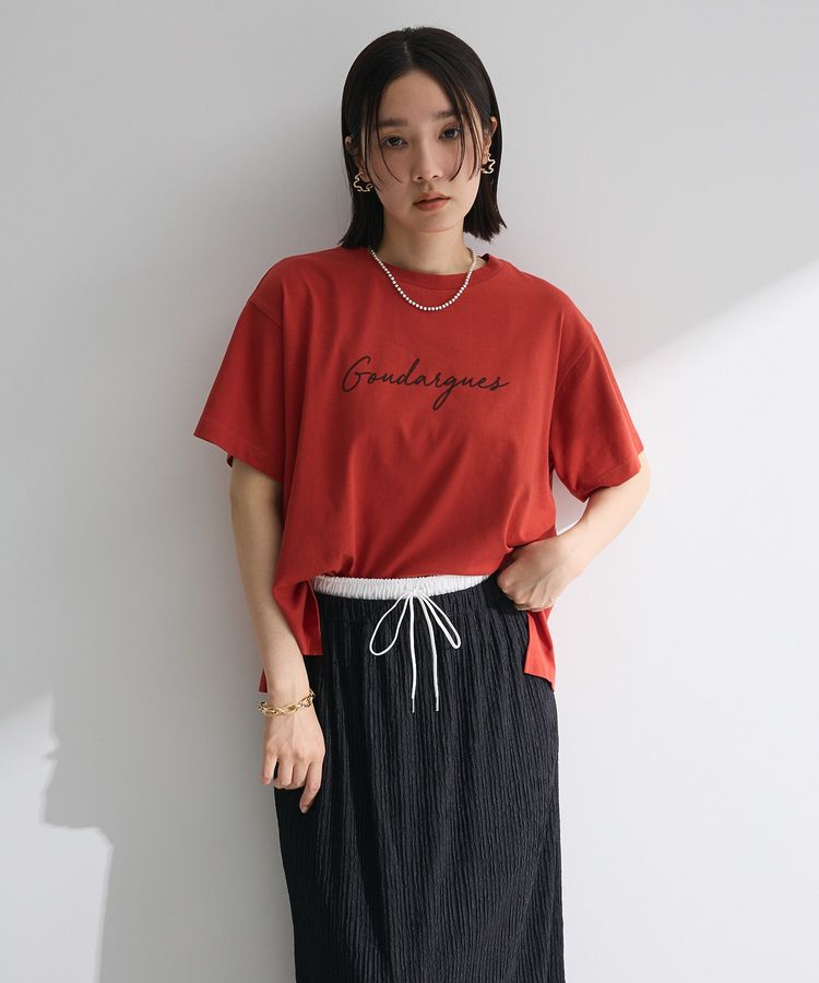 Green Parks「フロッキー筆記体ロゴボックスTシャツ」|Tシャツ・カットソー|