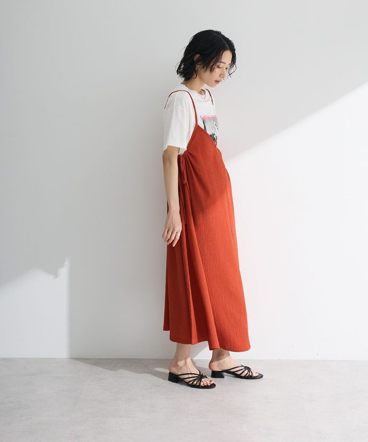 Green Parks「表面感脇リボンキャミワンピース」|ワンピース|