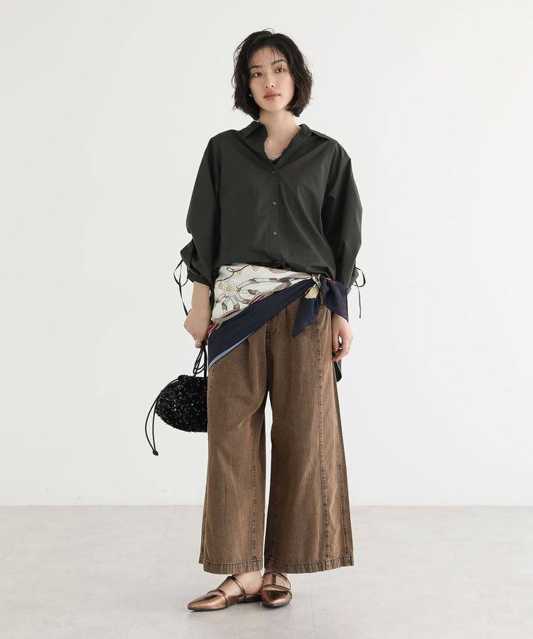 Green Parks「ライトデニムイージーバギーパンツ」|デニム|