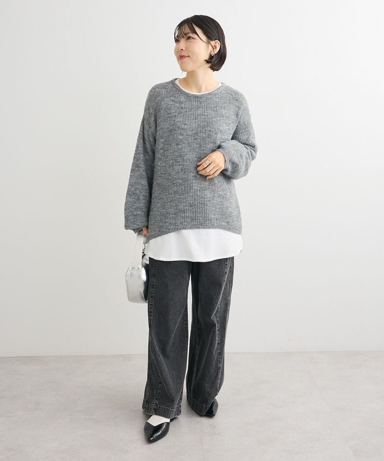 Green Parks「ライトデニムイージーバギーパンツ」|デニム|