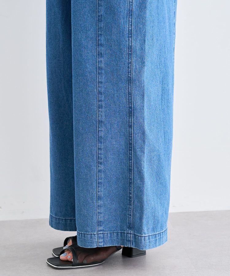 Green Parks「ライトデニムイージーバギーパンツ」|デニム|