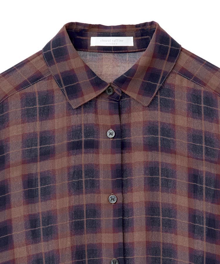 Green Parks「カシュクールシアーシャツ」|シャツ・ブラウス|