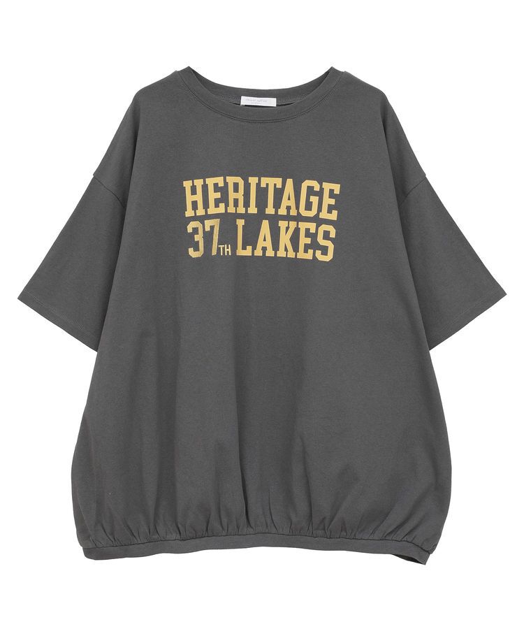 Green Parks「カレッジロゴ刺繍5分袖チュニック」|チュニック|