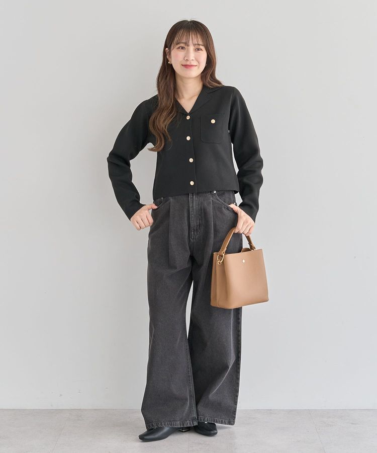 Green Parks「・swing by ニット開襟カーディガン」|カーディガン|