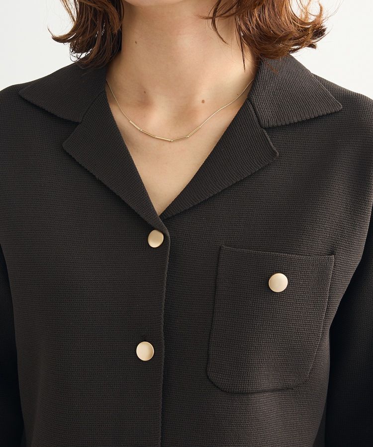 Green Parks「・swing by ニット開襟カーディガン」|カーディガン|