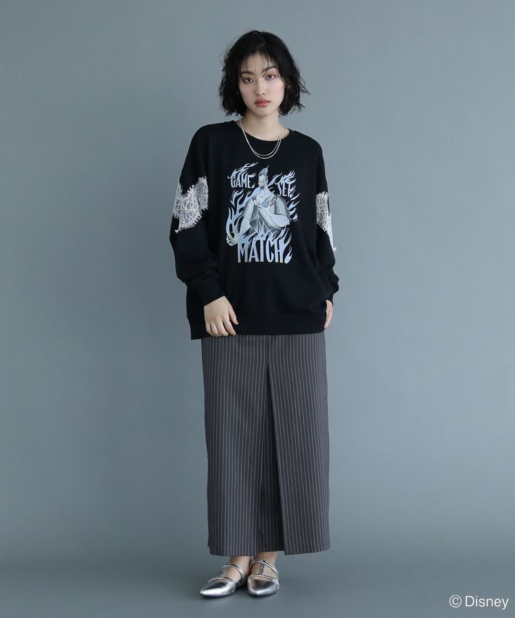 Green Parks「VILLAINS/レースドッキングプリントスウェット」|スウェット・ジャージ|