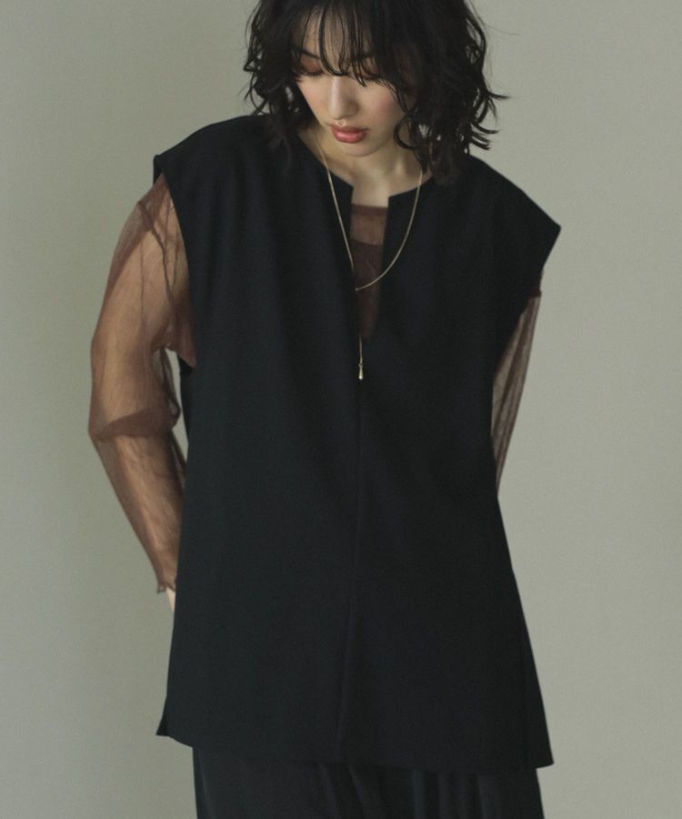 Green Parks「リップルフレアベスト」|ベスト・ジレ|