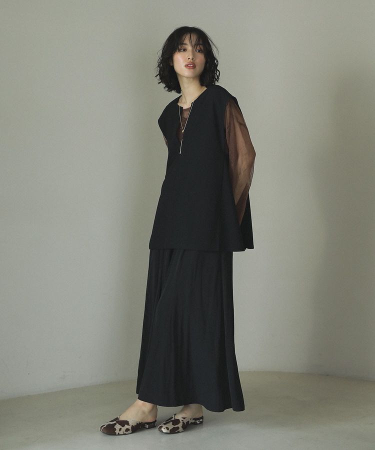 Green Parks「リップルフレアベスト」|ベスト・ジレ|