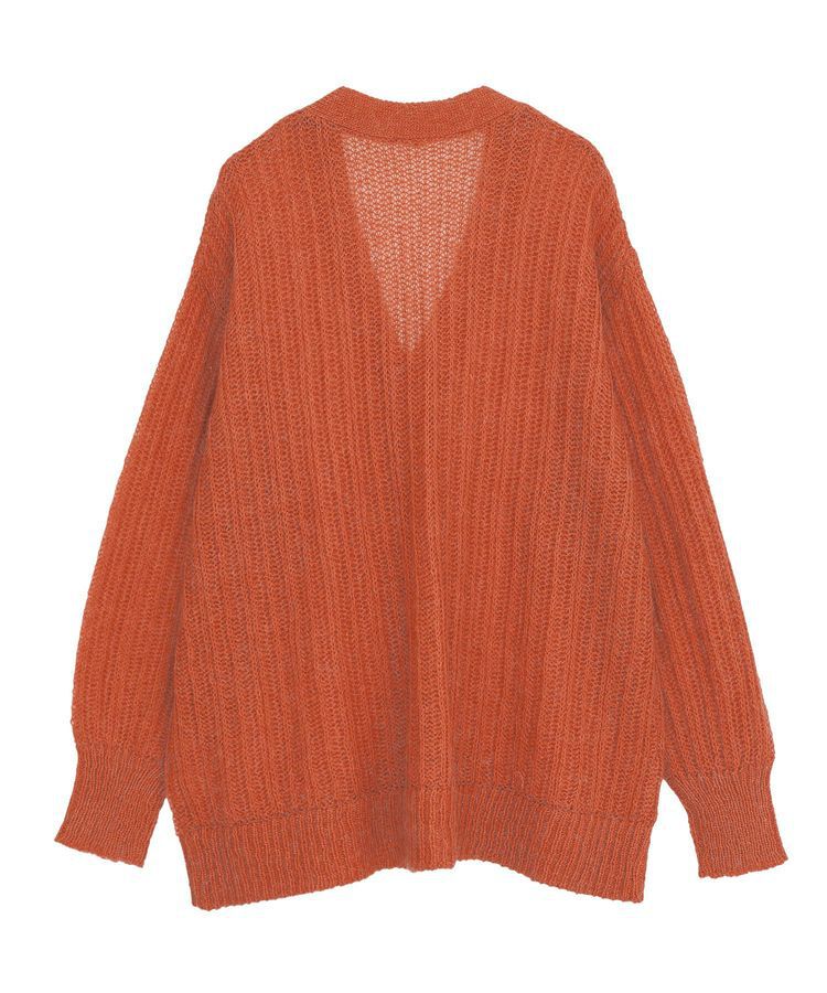 Green Parks「シアーニットVネックカーディガン」|カーディガン|