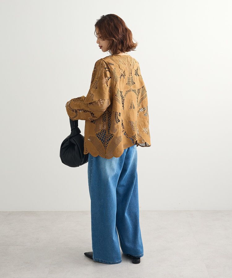 Green Parks「・ELENCARE DUE レーシーカーディガン」|カーディガン|