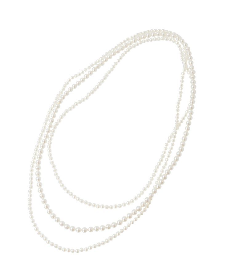 Green Parks「・HALF TIME パール3連ネックレス(金属フリー)」|ネックレス|