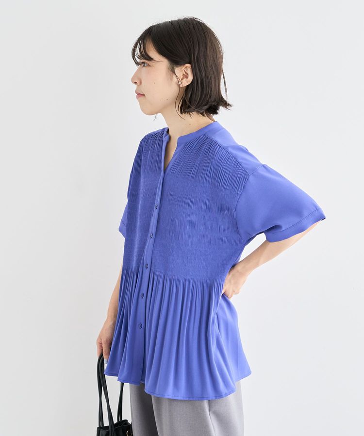 armonia「マジョリカプリーツスキッパーブラウス」|シャツ・ブラウス|