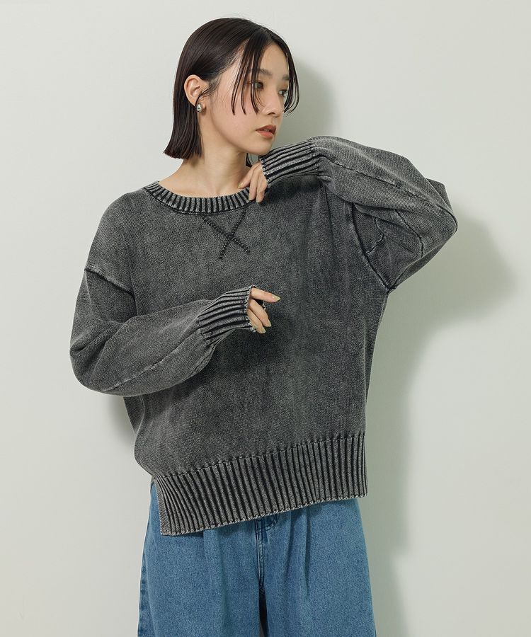 Green Parks「ピグメントニットプルオーバー」|ニット・セーター|