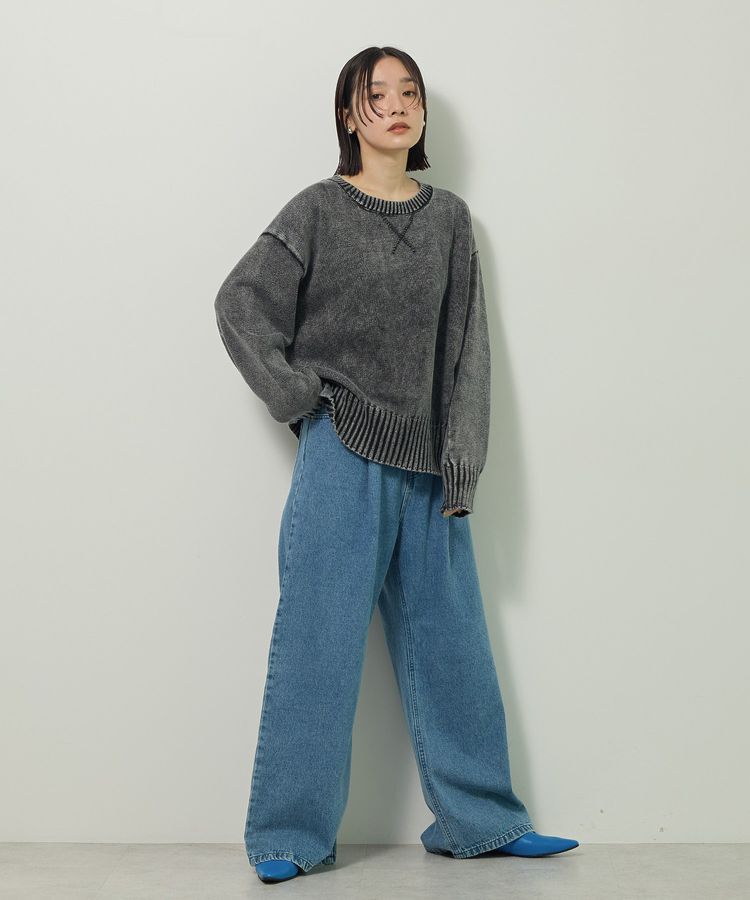 Green Parks「ピグメントニットプルオーバー」|ニット・セーター|
