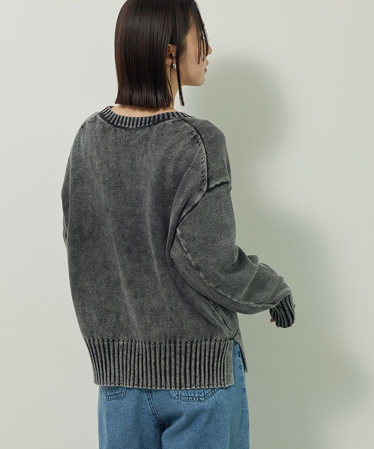 Green Parks「ピグメントニットプルオーバー」|ニット・セーター|