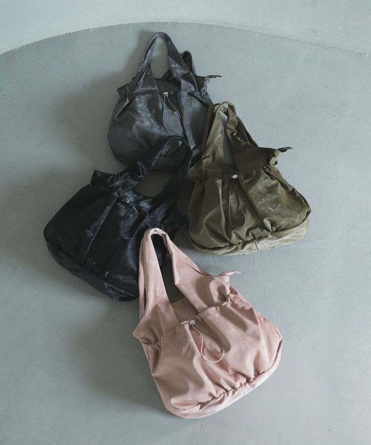 armonia「andmikka.合皮ドロストバルーンバック」|トートバッグ|