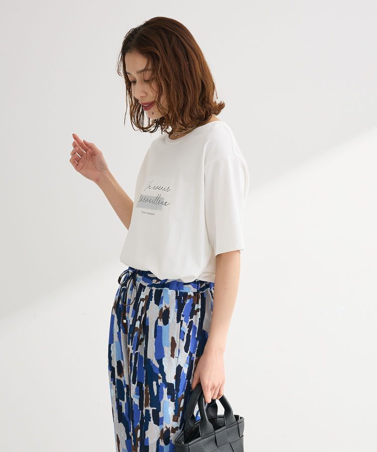 Green Parks「【適ON】箔プリントロゴTシャツ」|Tシャツ・カットソー|