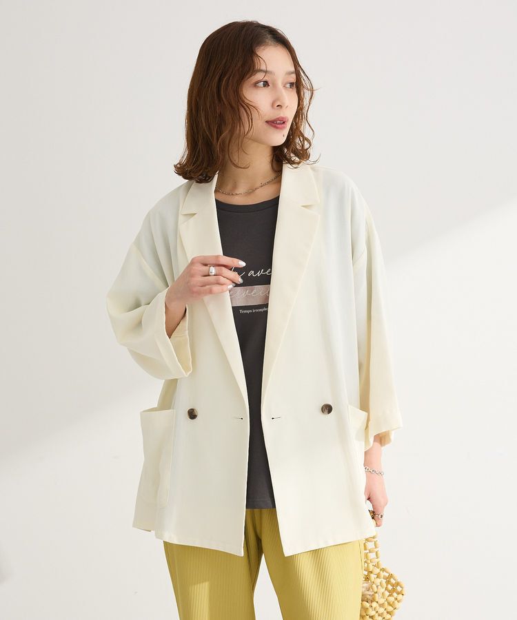 Green Parks「【適ON】箔プリントロゴTシャツ」|Tシャツ・カットソー|