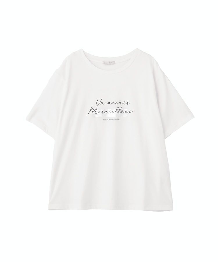 Green Parks「【適ON】箔プリントロゴTシャツ」|Tシャツ・カットソー|