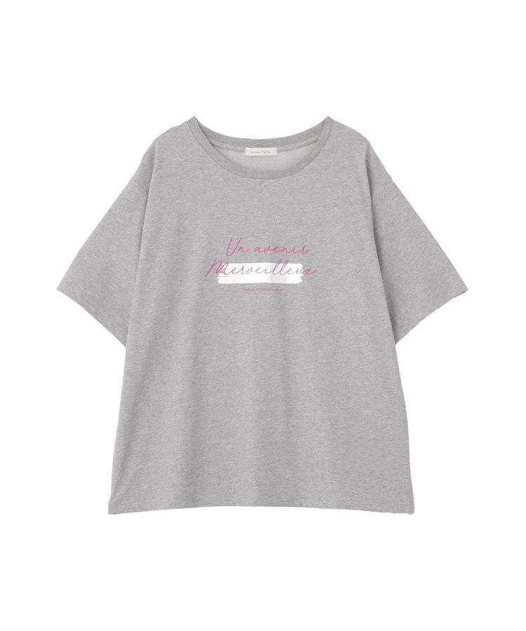 Green Parks「【適ON】箔プリントロゴTシャツ」|Tシャツ・カットソー|