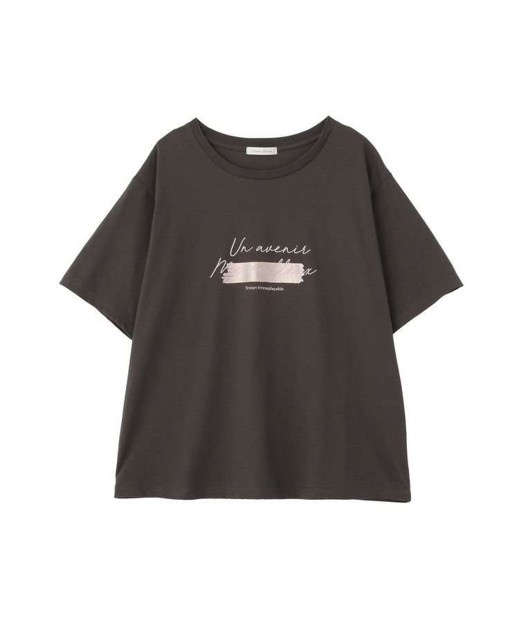 Green Parks「【適ON】箔プリントロゴTシャツ」|Tシャツ・カットソー|
