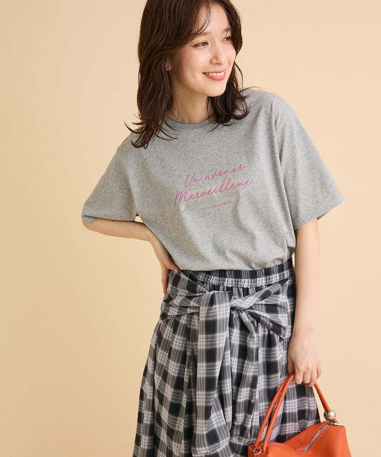 Green Parks「【適ON】箔プリントロゴTシャツ」|Tシャツ・カットソー|