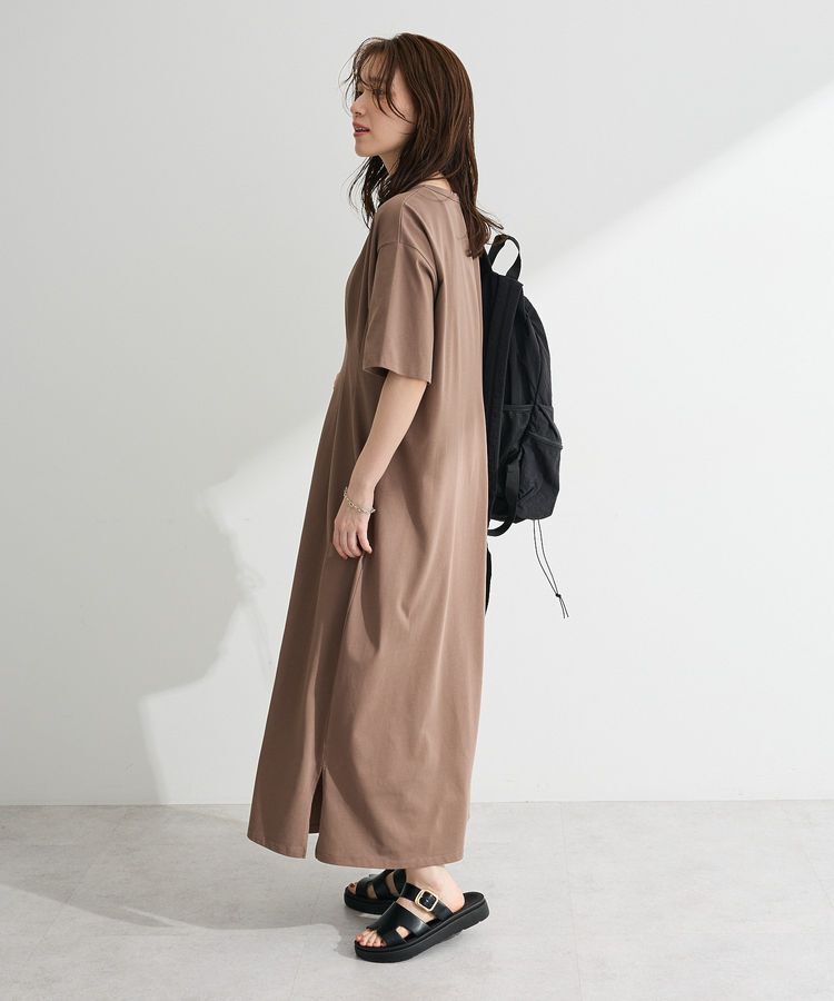 Green Parks「【適ON】半袖タックカットワンピース」|ワンピース|