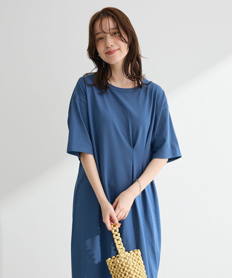 Green Parks「【適ON】半袖タックカットワンピース」|ワンピース|