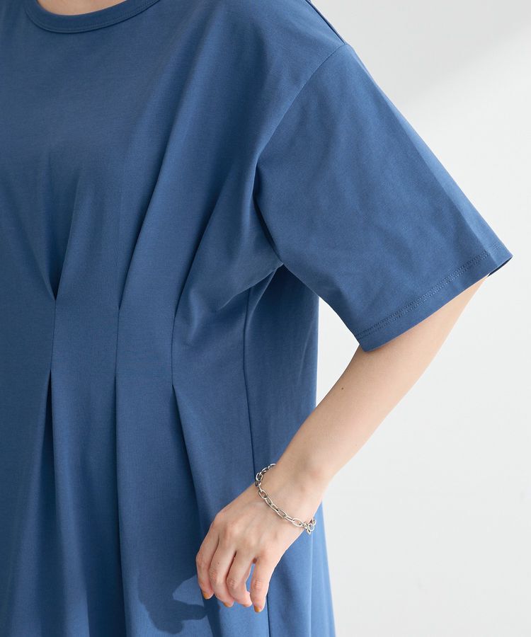 Green Parks「【適ON】半袖タックカットワンピース」|ワンピース|