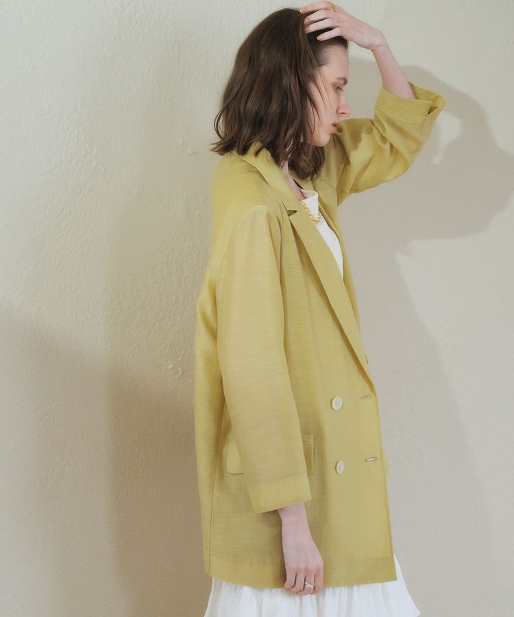 YECCA VECCA「シアーテーラードジャケット」|テーラードジャケット|
