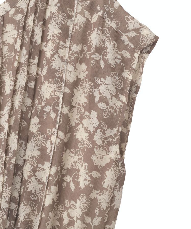 YECCA VECCA「花柄プリーツワンピース」|ワンピース|