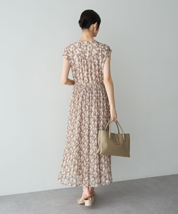 YECCA VECCA「花柄プリーツワンピース」|ワンピース|