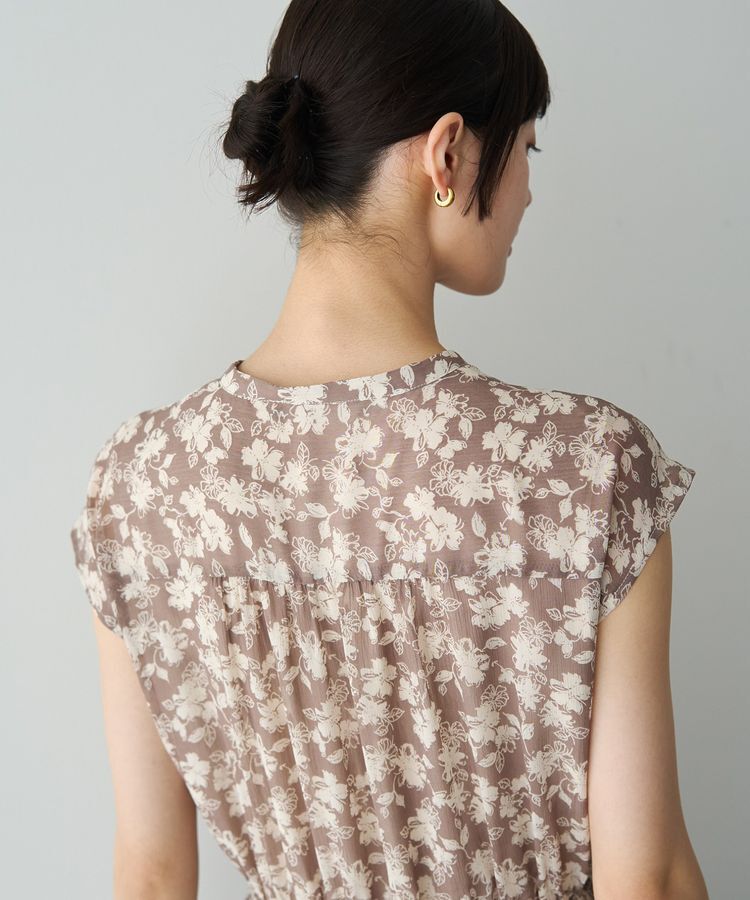 YECCA VECCA「花柄プリーツワンピース」|ワンピース|