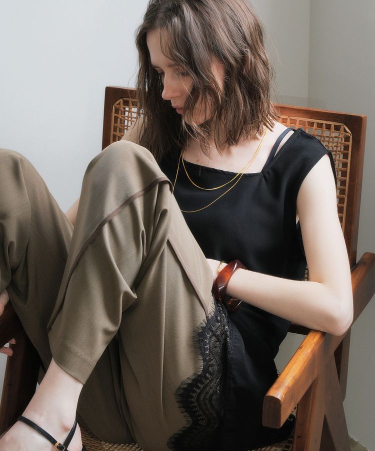 YECCA VECCA「2wayアシメデザインノースリーブブラウス」|シャツ・ブラウス|