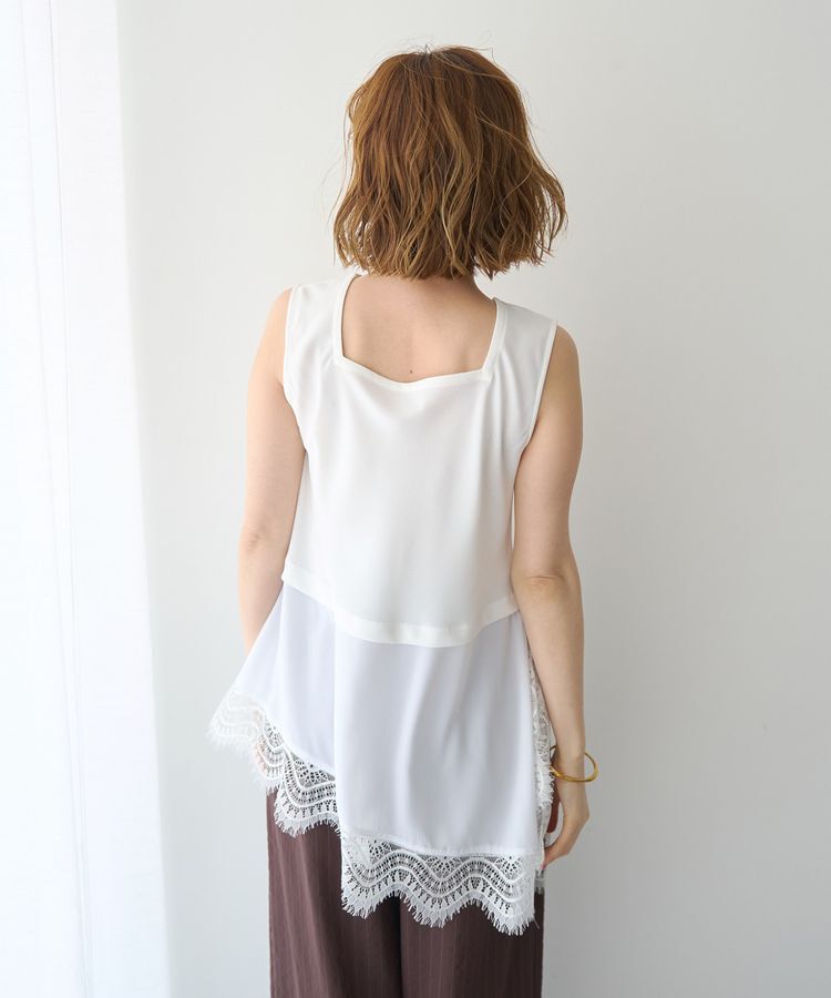 YECCA VECCA「2wayアシメデザインノースリーブブラウス」|シャツ・ブラウス|