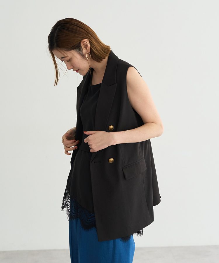 YECCA VECCA「2wayアシメデザインノースリーブブラウス」|シャツ・ブラウス|