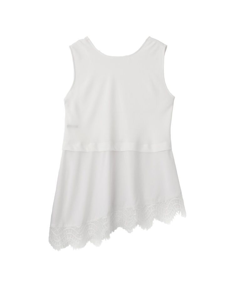 YECCA VECCA「2wayアシメデザインノースリーブブラウス」|シャツ・ブラウス|